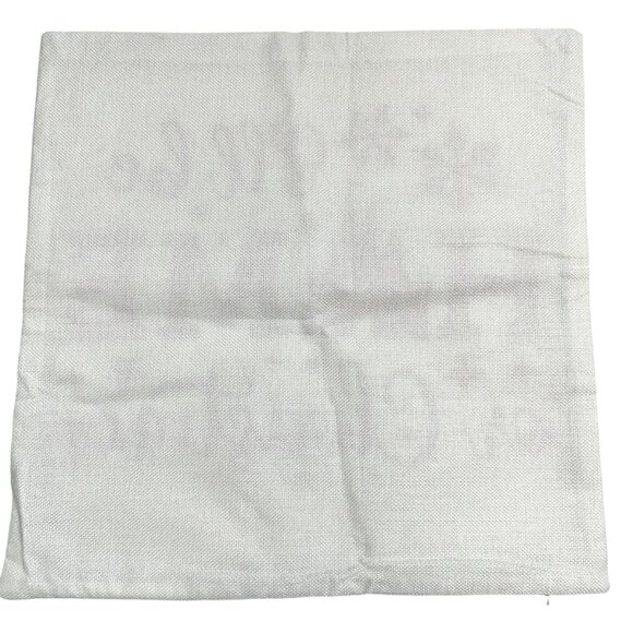 Christmas Pillow Covers 2 I'll Be Home & All Is Calm Printed 18x18 Cotton Linen - Picture 3 of 9